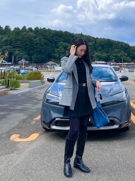 「アイテム（タイツ/ストッキング）」を使った、puchicoさん（レディース・164cm）の秋コーディネート