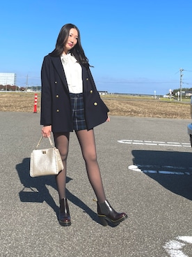 「アイテム（タイツ/ストッキング）」を使った、puchicoさん（レディース・164cm）の秋コーディネート