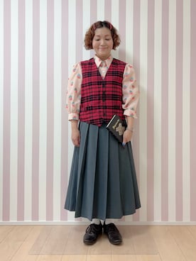 「アイテム（手帳/メモ帳）」を使った、まなをさん（レディース・153cm）の秋コーディネート