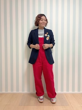 「adidas（アディダス）のSL 72 OG / アディダスオリジナルス adidas Originals（スニーカー）」を使った、まなをさん（レディース・153cm）の秋コーディネート