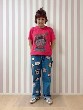 「PAYDAY(ペイデイ)のアイテム」を使った、まなをさん(レディース・153cm)の夏コーディネート