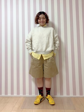 「アイテム（その他ヘアアクセサリー）」を使った、まなをさん（レディース・153cm）の秋コーディネート