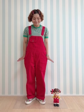「アイテム（フィギュア）」を使った、まなをさん（レディース・153cm）の秋コーディネート