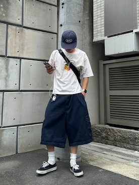 「VANS（バンズ）のアイテム」を使った、こうきさん（メンズ・168cm）の夏コーディネート