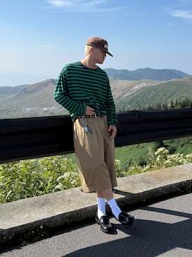「アイテム（チノパンツ）」を使った、こうきさん（メンズ・168cm・20代）の夏コーディネート
