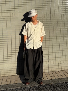 「アイテム（シャツ/ブラウス）」を使った、こうきさん（メンズ・168cm）の夏コーディネート