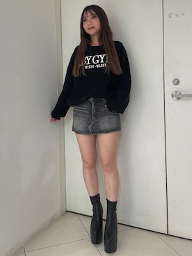 「155㎝コーデ」｜「アイテム（ブーツ）」を使った、arisaさん（レディース・155cm）の秋コーディネート