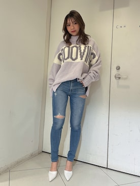 「155㎝コーデ」｜「アイテム（その他シューズ）」を使った、arisaさん（レディース・155cm）の冬コーディネート