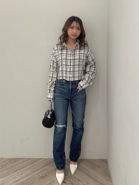 「155㎝コーデ」｜「アイテム（バッグ）」を使った、arisaさん（レディース・155cm）の春コーディネート
