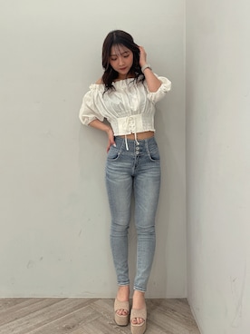 arisaさん（レディース・155cm）の春コーディネート