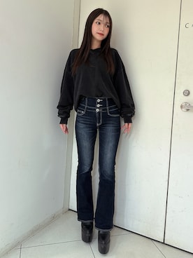 arisaさん（レディース・155cm）の冬コーディネート