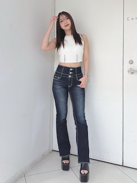 「155㎝コーデ」｜arisaさん（レディース・155cm）の夏コーディネート