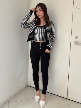 「155㎝コーデ」｜「アイテム（パンプス）」を使った、arisaさん（レディース・155cm）の春コーディネート