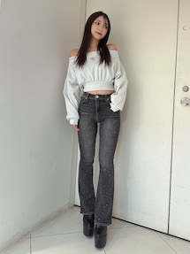 ハイウエストbijouフレアデニムパンツ｜ジェイダ（GYDA）公式通販