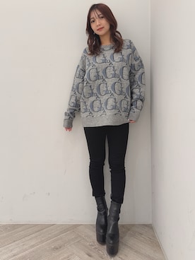 「155㎝コーデ」｜「アイテム（ブーツ）」を使った、arisaさん（レディース・155cm）の冬コーディネート