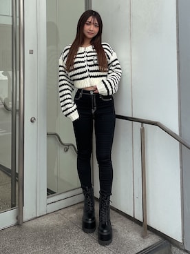 「155㎝コーデ」｜「アイテム（ブーツ）」を使った、arisaさん（レディース・155cm）の秋コーディネート