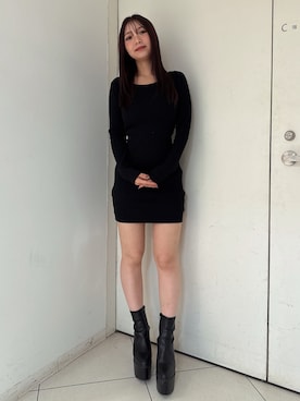 「GYDA（ジェイダ）のアイテム（ワンピース）」を使った、arisaさん（レディース・155cm）の夏コーディネート