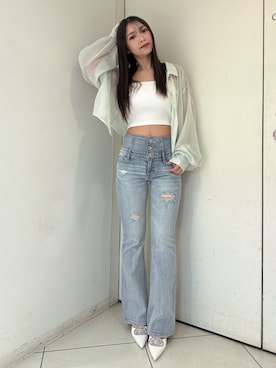 arisaさん（レディース・155cm）の春コーディネート