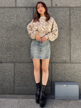 「155㎝コーデ」｜「アイテム（ブーツ）」を使った、arisaさん（レディース・155cm）の秋コーディネート
