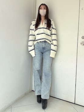 arisaさん（レディース・155cm）の冬コーディネート