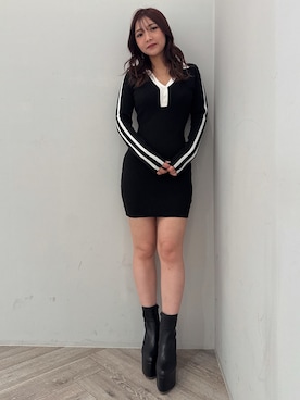 「155㎝コーデ」｜「アイテム（ブーツ）」を使った、arisaさん（レディース・155cm）の冬コーディネート