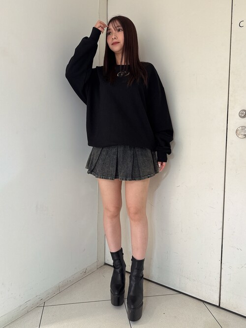 GYDA（ジェイダ） トレーナー スウェット GD CUT OUT スウェット