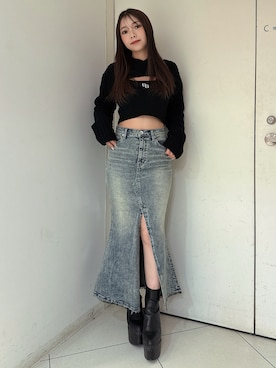 arisaさん（レディース・155cm）の冬コーディネート