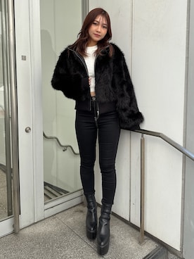 「155㎝コーデ」｜「アイテム（ジャケット/アウター）」を使った、arisaさん（レディース・155cm）の秋コーディネート