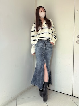 arisaさん（レディース・155cm）の冬コーディネート