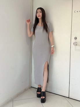 「GYDA（ジェイダ）のアイテム」を使った、arisaさん（レディース・155cm）の夏コーディネート