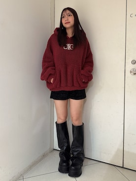 「GYDA（ジェイダ）のアイテム（その他パンツ）」を使った、arisaさん（レディース・155cm）の秋コーディネート