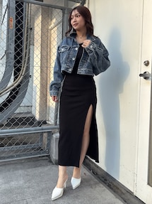 GYDA ジェイダ バッククロスバインダーテレコロングワンピース GD BACKクロスバインダーテレコロングワンピース｜ジェイダ