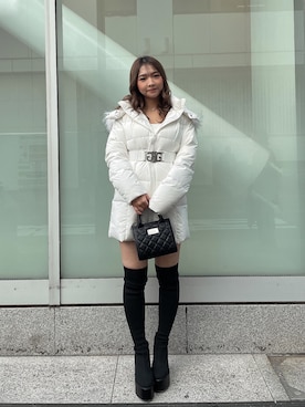 「155㎝コーデ」｜「アイテム（ジャケット/アウター）」を使った、arisaさん（レディース・155cm）の秋コーディネート