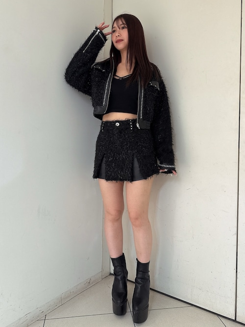 セール】ラメツイードチェーンジャケット（ブルゾン）｜GYDA（ジェイダ