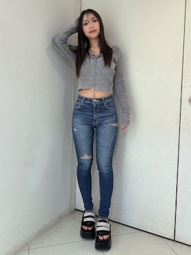 「GYDA（ジェイダ）のアイテム」を使った、arisaさん（レディース・155cm）の春コーディネート