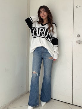 「155㎝コーデ」｜「アイテム（パンプス）」を使った、arisaさん（レディース・155cm）の秋コーディネート