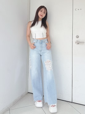「155㎝コーデ」｜arisaさん（レディース・155cm）の夏コーディネート