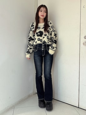 「GYDA（ジェイダ）のアイテム」を使った、arisaさん（レディース・155cm）の冬コーディネート