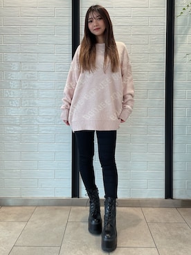 「155㎝コーデ」｜「アイテム（ブーツ）」を使った、arisaさん（レディース・155cm）の秋コーディネート