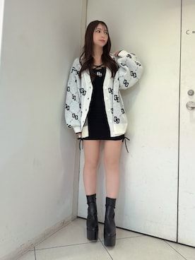 「GYDA（ジェイダ）のアイテム」を使った、arisaさん（レディース・155cm）の夏コーディネート