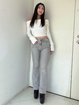 「GYDA（ジェイダ）のアイテム」を使った、arisaさん（レディース・155cm）の冬コーディネート