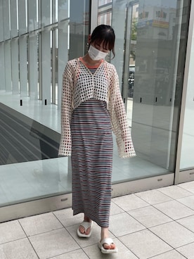 穂泉さん(レディース・158cm)の夏コーディネート