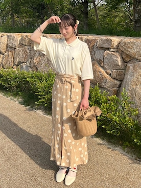 穂泉さん(レディース・158cm)の夏コーディネート