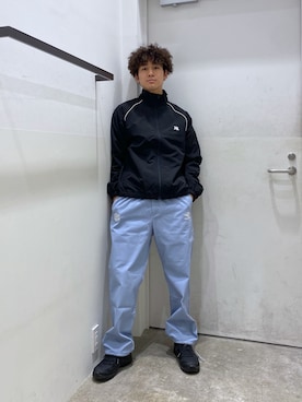 「XLARGE（エクストララージ）のアイテム（ナイロンジャケット）」を使った、川上拓巳さん（メンズ・172cm）の秋コーディネート