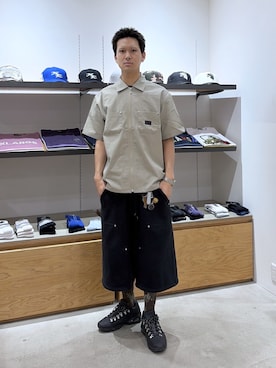 「XLARGE（エクストララージ）のアイテム」を使った、川上拓巳さん（メンズ・172cm）の夏コーディネート
