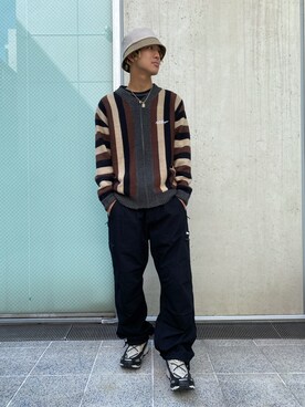 川上拓巳さん（メンズ・172cm）の秋コーディネート