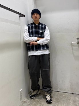 川上拓巳さん（メンズ・172cm）の秋コーディネート