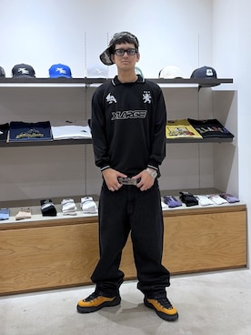 「XLARGE（エクストララージ）のアイテム」を使った、川上拓巳さん（メンズ・172cm）の秋コーディネート