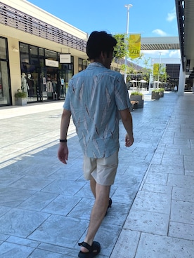 「Uiscel（ユイセル）のアイテム」を使った、pmachaさん（メンズ・172cm）の夏コーディネート