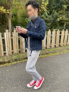 「BASECONTROL（ベースコントロール）のアイテム」を使った、pmachaさん（メンズ・172cm）の秋コーディネート